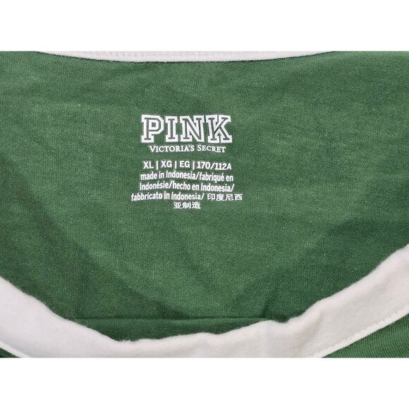 Victoria's Secret PINK Active Green Athletic Comfort Short Sleeve Crop Top Shirt - Picture 3 of 6